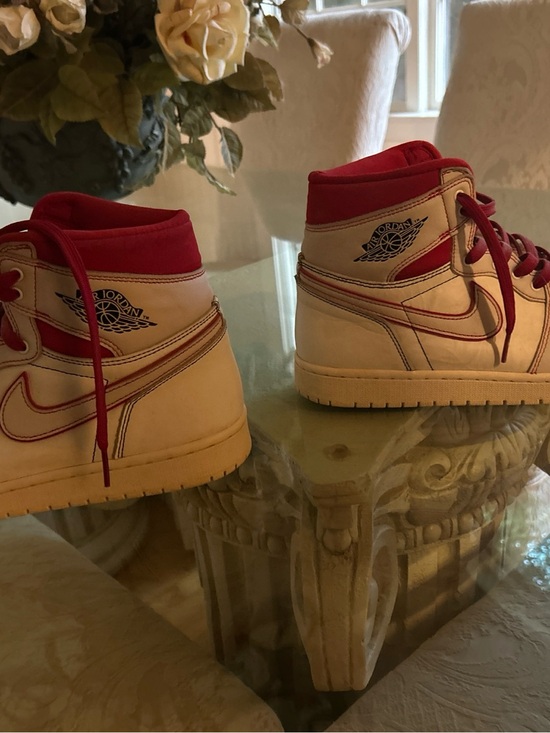 Jordan Other - Jordan High-Top Sneakers in White and Red men’s size 11
